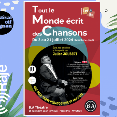 RAJE FAIT SON FESTIVAL JOUR 13 : tout le monde écrit des chansons / Julien JOUBERT au micro de RAJE